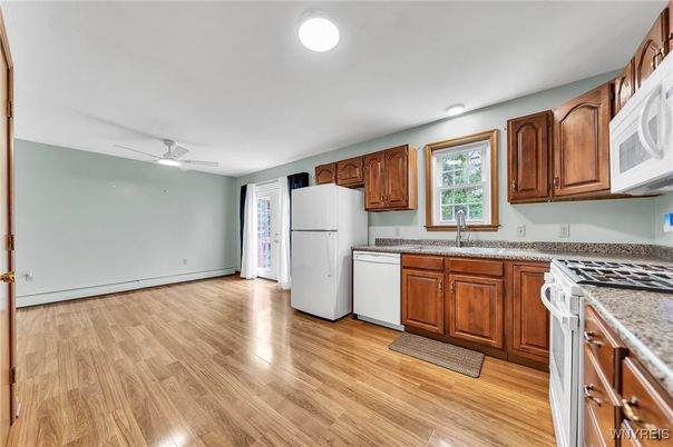 Interior, Kitchen, Wood Texture Flooring