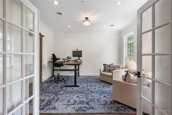 Home Office, Interior, Recessed Lighting