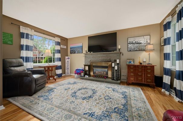 Fireplace, Interior, Wood Texture Flooring