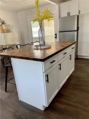Interior, Kitchen, Wood Texture Flooring