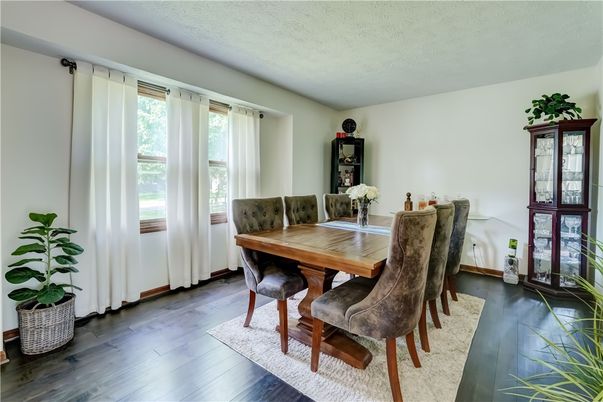 Dining room, Interior, Wood Texture Flooring