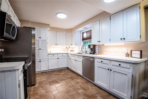 Interior, Kitchen, Recessed Lighting, Stainless Steel Appliances