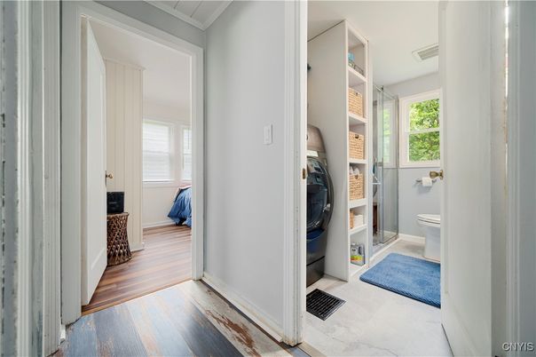 Bathroom, Interior, Wood Texture Flooring