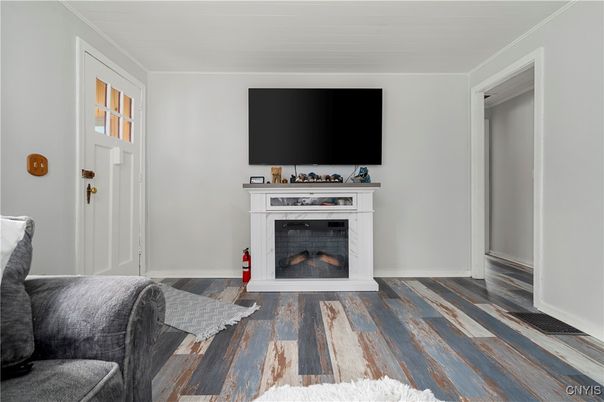 Fireplace, Interior, Wood Texture Flooring