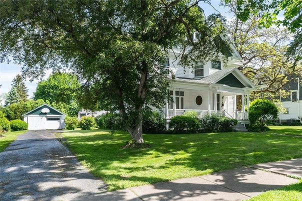 Backyard, Detached Garage, Exterior, Facade, Queen Anne Victorian