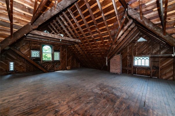 Empty room, Interior, Wooden Beams, Wooden Ceilings, Wood Texture Flooring, Wooden Walls