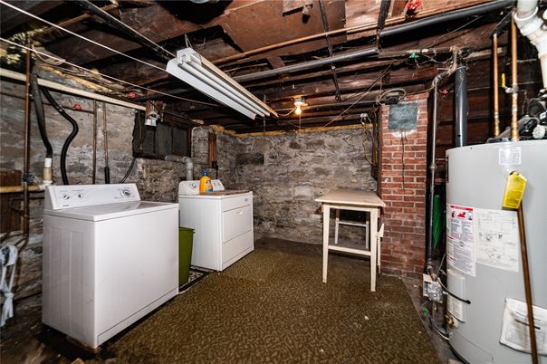 Interior, Stone Walls, Washer