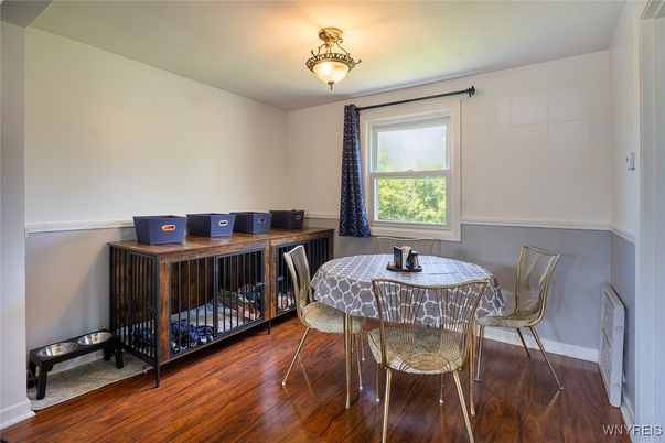 Dining room, Interior, Wood Texture Flooring
