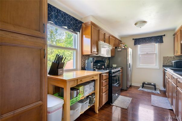 Interior, Kitchen, Wood Texture Flooring