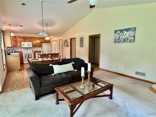 Dining room, Interior, Kitchen, Living room, Pendant Lights