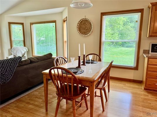 Dining room, Interior, Wood Texture Flooring