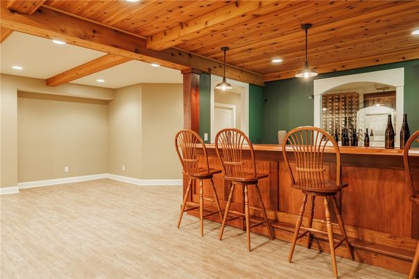 Interior, Pendant Lights, Recessed Lighting, Wooden Beams, Wooden Ceilings, Wood Texture Flooring