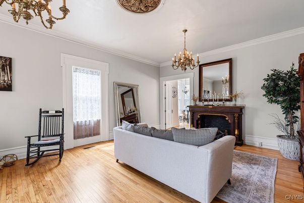 Chandelier, Fireplace, Interior, Living room, Wood Texture Flooring