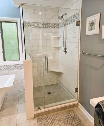 Bathroom, Glass Shower, Interior