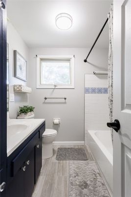 Bathroom, Interior, Wood Texture Flooring