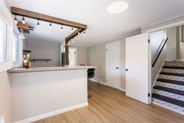 Interior, Kitchen, Wood Texture Flooring