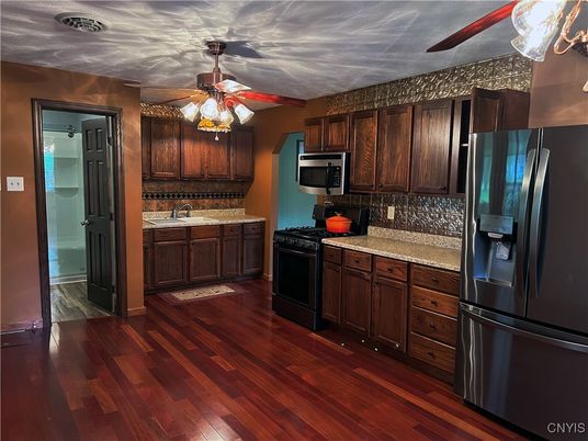 Interior, Kitchen, Wood Texture Flooring