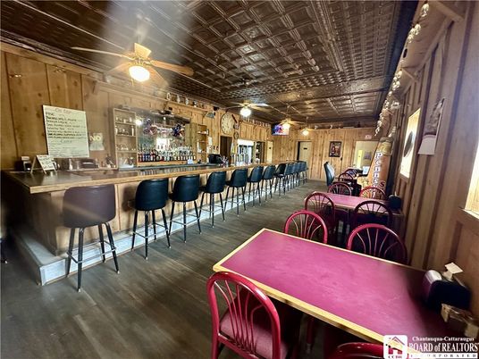 Dining room, Interior, Wood Texture Flooring, Wooden Walls