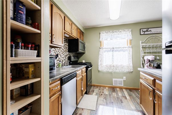 Interior, Kitchen, Wood Texture Flooring