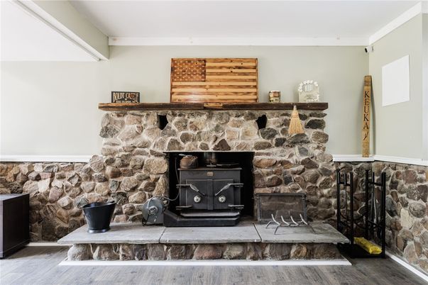 Fireplace, Interior, Wood Texture Flooring