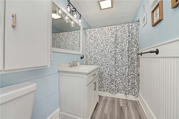 Bathroom, Interior, Wood Texture Flooring