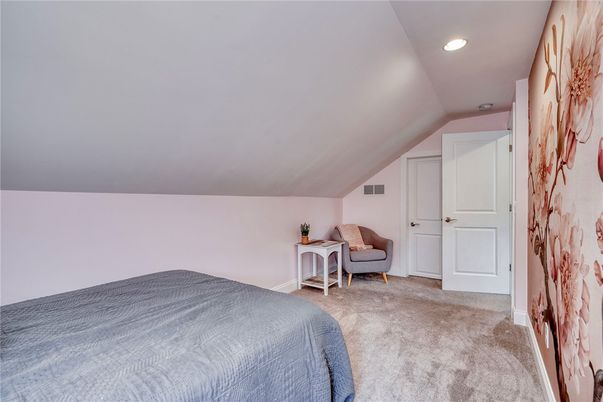 Bedroom, Interior, Recessed Lighting