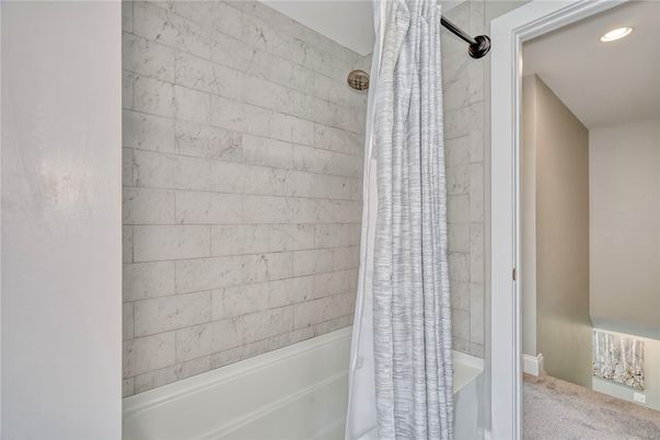 Bathroom, Interior, Marble Walls, Recessed Lighting