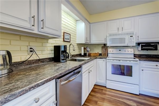 Interior, Kitchen, Wood Texture Flooring