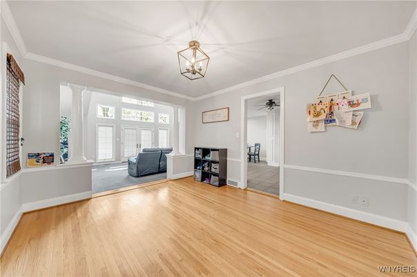Empty room, Interior, Wood Texture Flooring