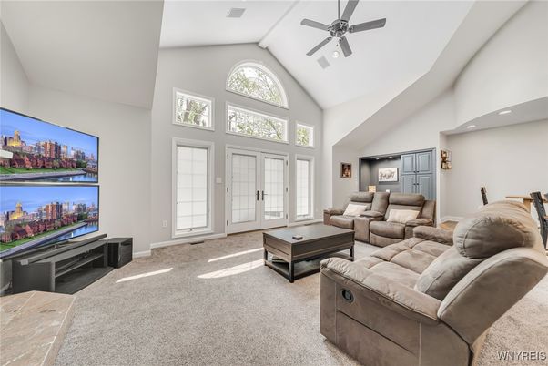 Interior, Living room, Recessed Lighting