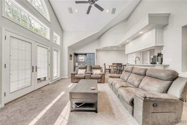 Dining room, Interior, Kitchen, Living room, Recessed Lighting
