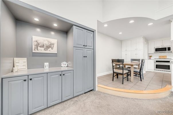 Dining room, Interior, Kitchen, Recessed Lighting