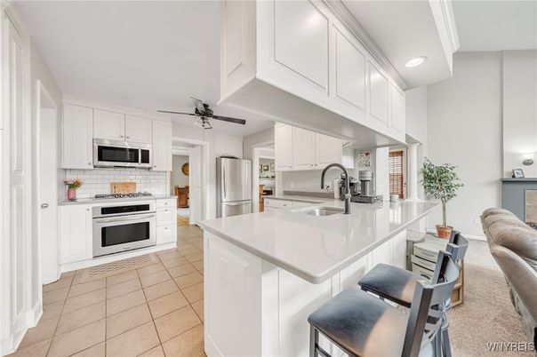 Interior, Kitchen, Recessed Lighting, Stainless Steel Appliances