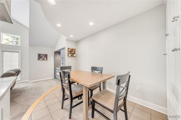 Dining room, Interior, Recessed Lighting