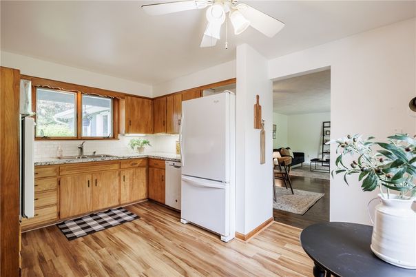 Interior, Kitchen, Wood Texture Flooring