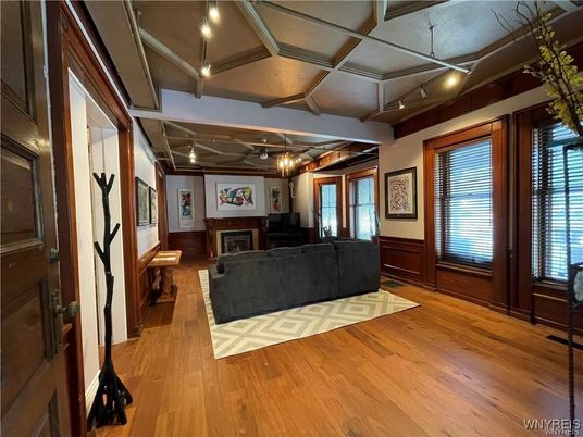 Fireplace, Interior, Living room, Wood Texture Flooring