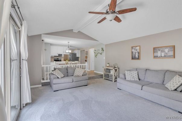 Interior, Kitchen, Living room, Pendant Lights, Stainless Steel Appliances