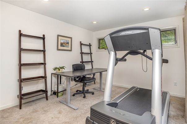 Fitness Equipment, Home Office, Interior, Recessed Lighting