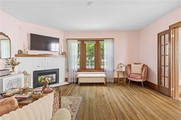Fireplace, Interior, Living room, Wood Texture Flooring
