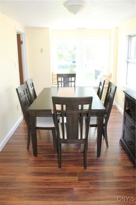 Dining room, Interior, Wood Texture Flooring