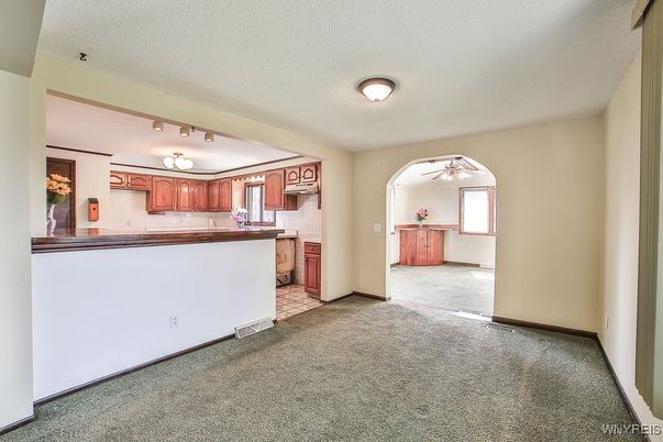 Empty room, Interior, Kitchen