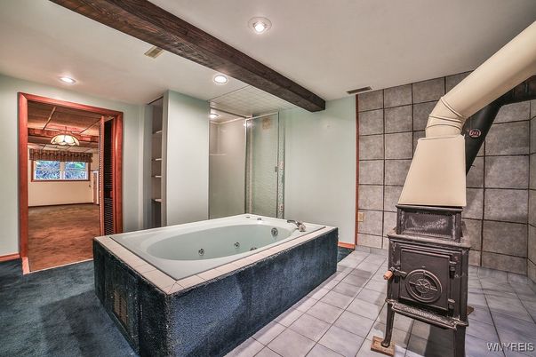 Bathroom, Fireplace, Interior, Recessed Lighting