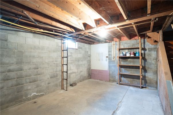 Interior, Stone Walls, Wooden Beams