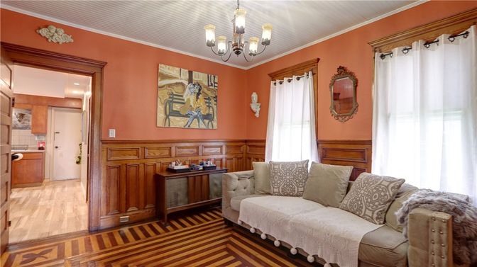 Chandelier, Interior, Wood Texture Flooring