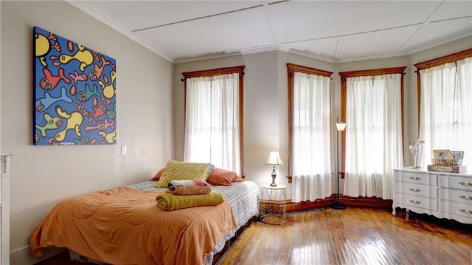 Bedroom, Interior, Wood Texture Flooring