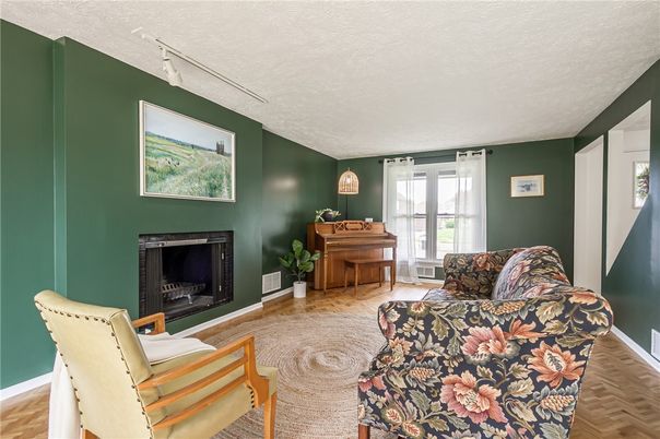 Fireplace, Interior, Living room, Piano, Wood Texture Flooring