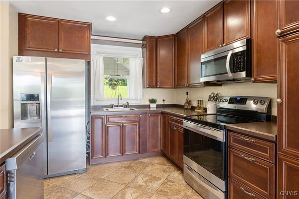 Interior, Kitchen, Recessed Lighting, Stainless Steel Appliances
