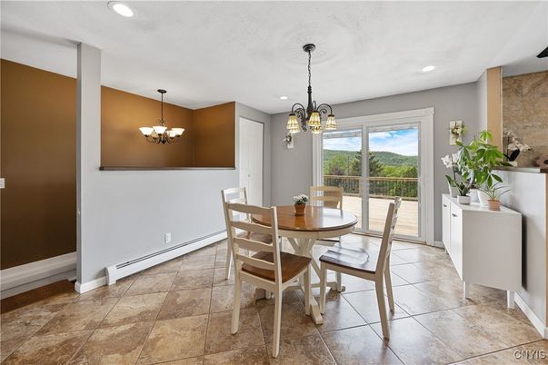 Chandelier, Dining room, Interior, Recessed Lighting