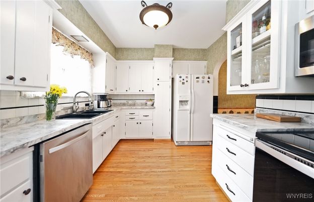 Interior, Kitchen, Wood Texture Flooring
