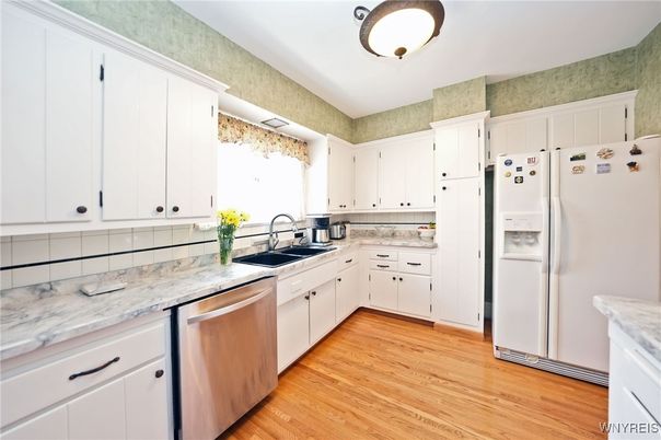 Interior, Kitchen, Wood Texture Flooring